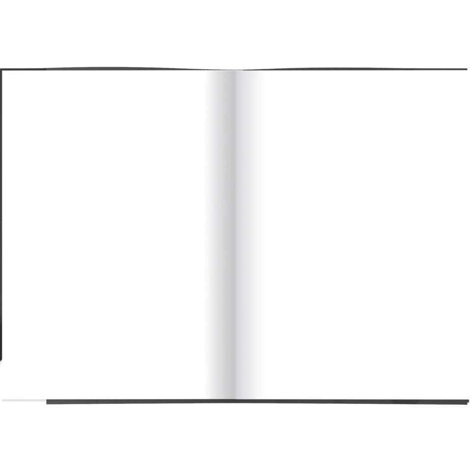 Notizbuch - A5, Hardcover, blanko, 96 Blatt, schwarz