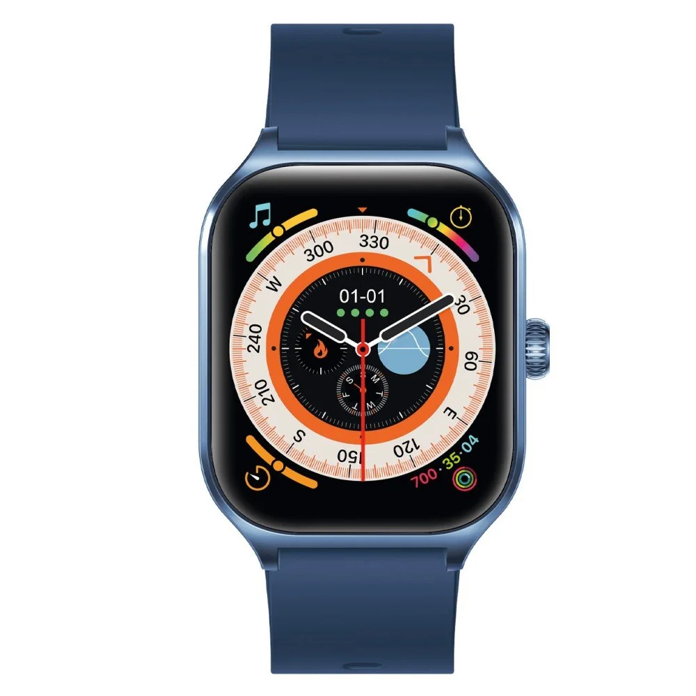 Timor Smartwatch mit 2,01“ Display, BT Call, blau