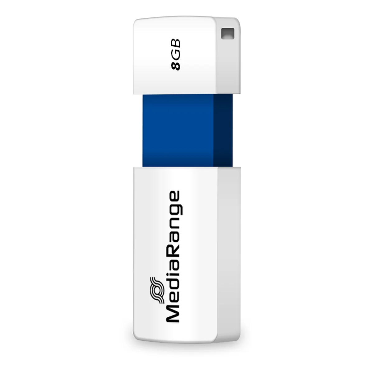 MediaRange USB-Speicherstick blau 8GB | mit Schiebemechanismus