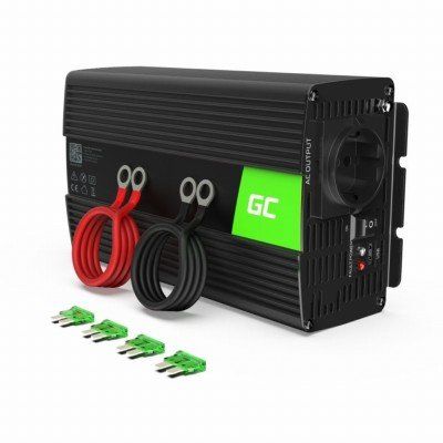 Green Cell KFZ Spannungswandler Power Inverter 12V > 230V 1000/2000W Black