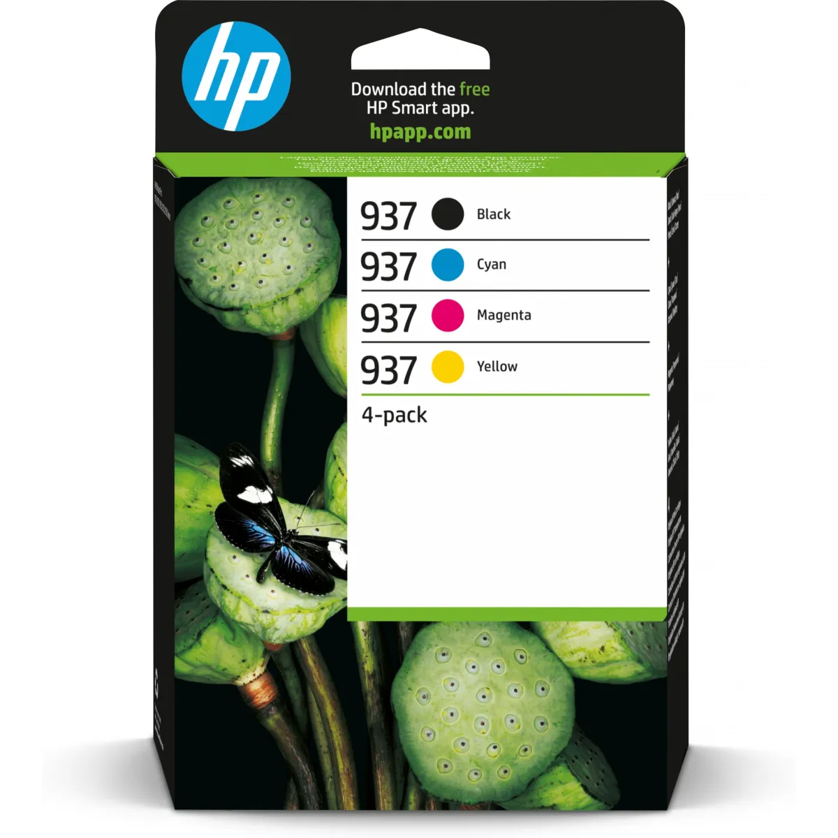 Druckerpatronen MultiPack HP 937 schwarz cyan magenta gelb 3.650 Seiten (6C400NE)