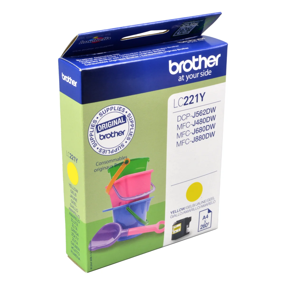 Brother Druckerpatrone gelb 3,9 ml | 260 Seiten (LC-221Y)