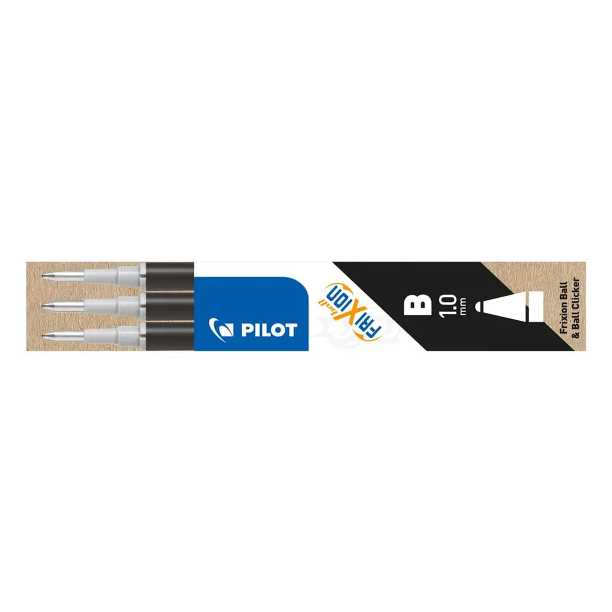 Pilot Tintenrollermine FriXion BLS-FR10 - 0,5 mm, schwarz, 3er Pack