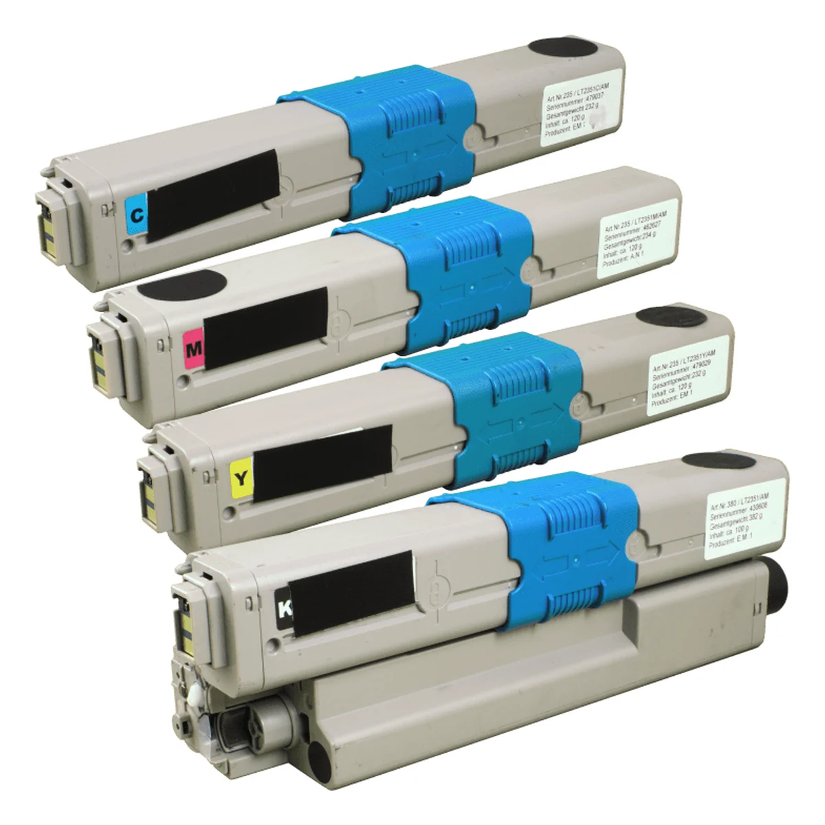 OKI 46508713-16 - alternatives Toner MultiPack KCMY 1x 2.200 Seiten (K), 3x 1.500 Seiten (CMY) - Digital Revolution