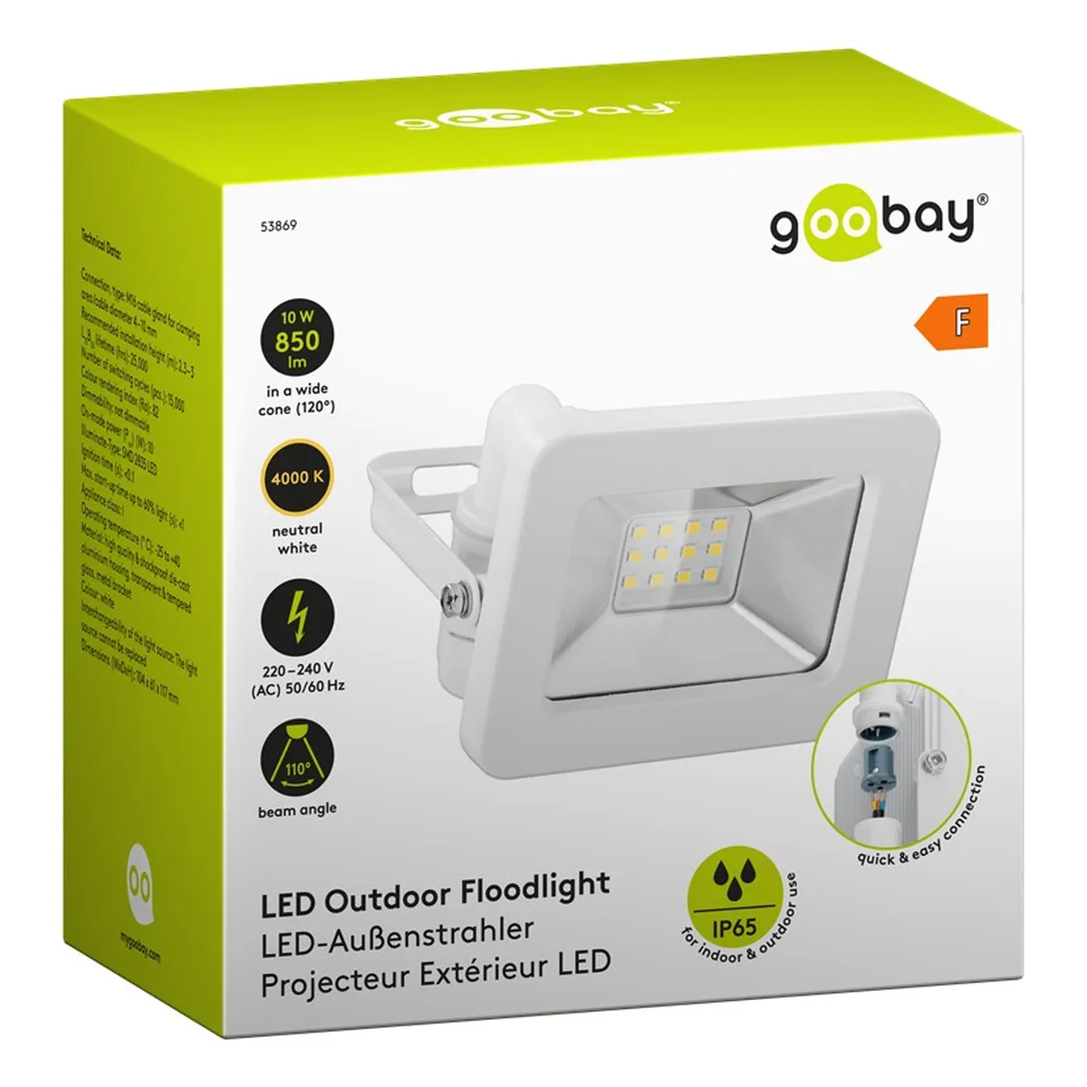 Goobay LED-Außenstrahler, 10 W