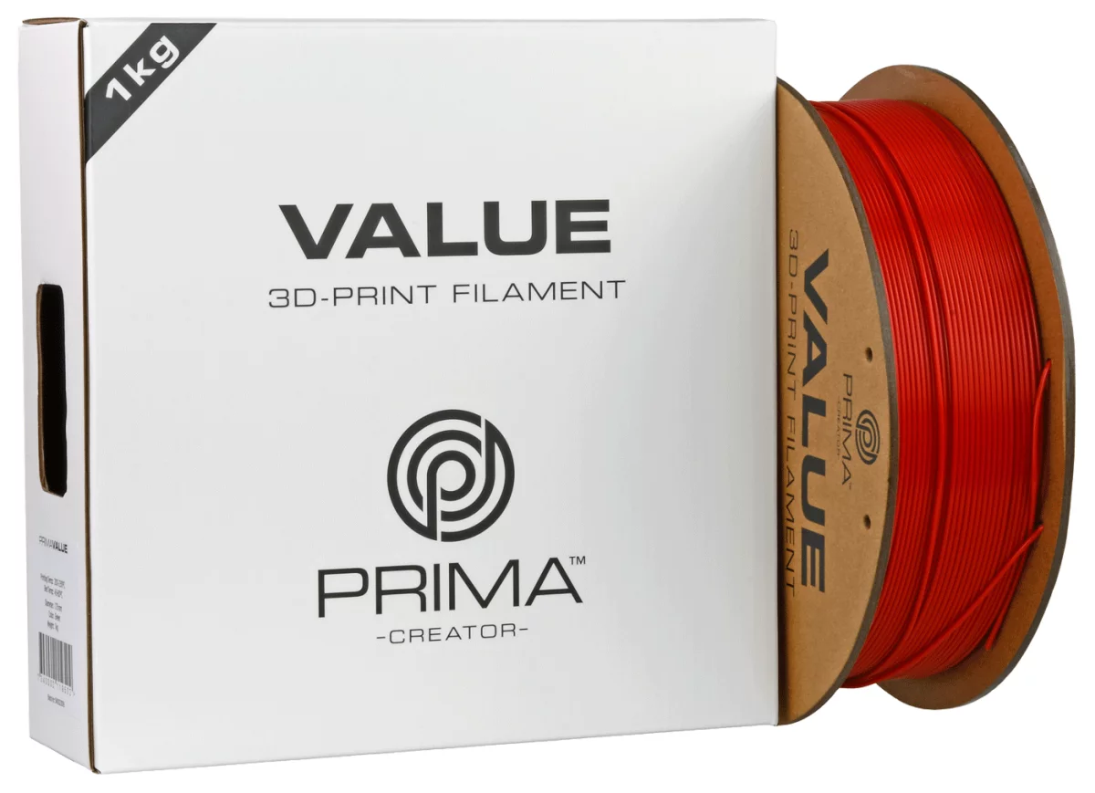 PrimaFilaments PrimaValue™ ABS - 1.75mm - 1 kg - rot