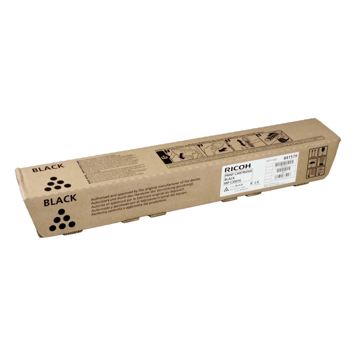 Ricoh Toner 842047  841424  MPC3501  schwarz OEM