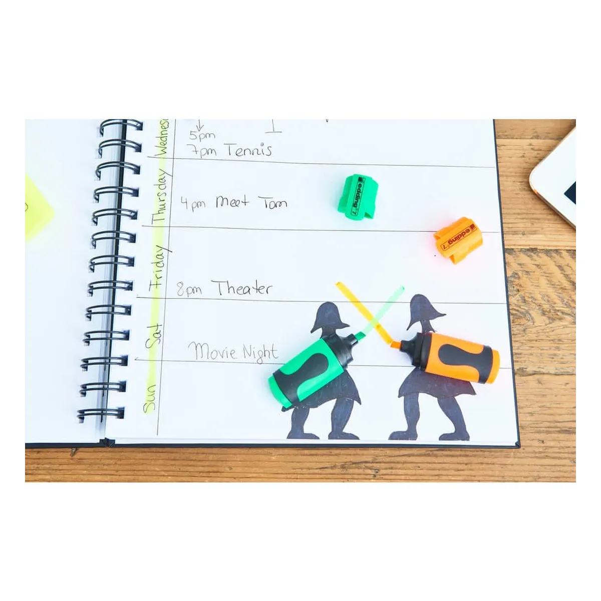 Edding Textmarker mini highlighter - 1-3 mm, sortierte Blisterkarte
