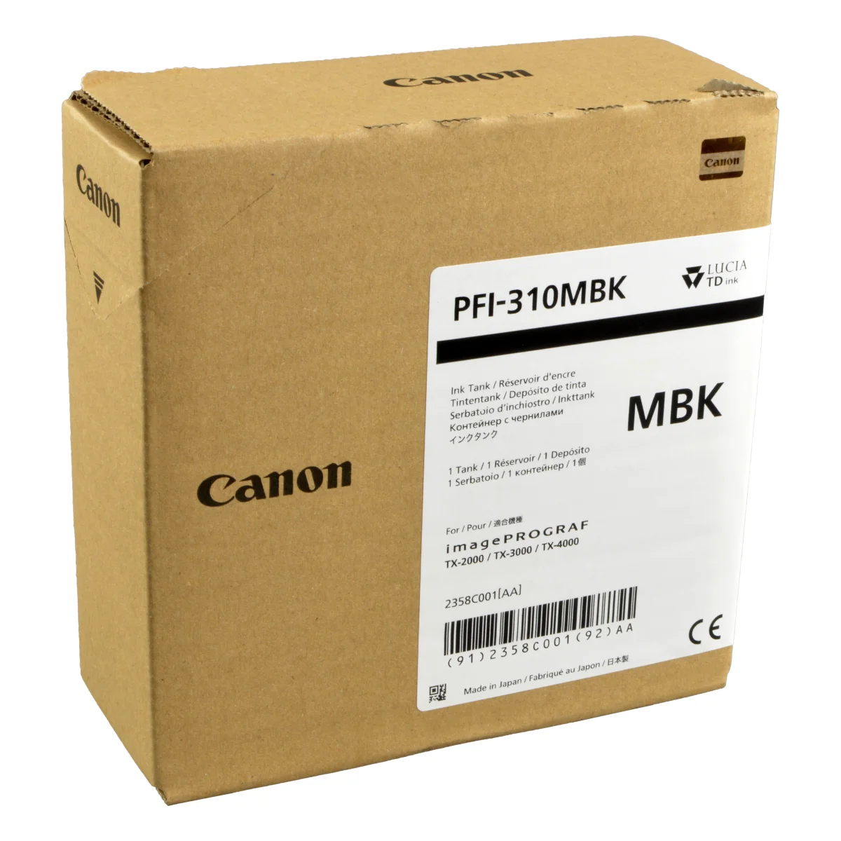 Canon Tinte 2358C001  PFI-310MBK  matt schwarz