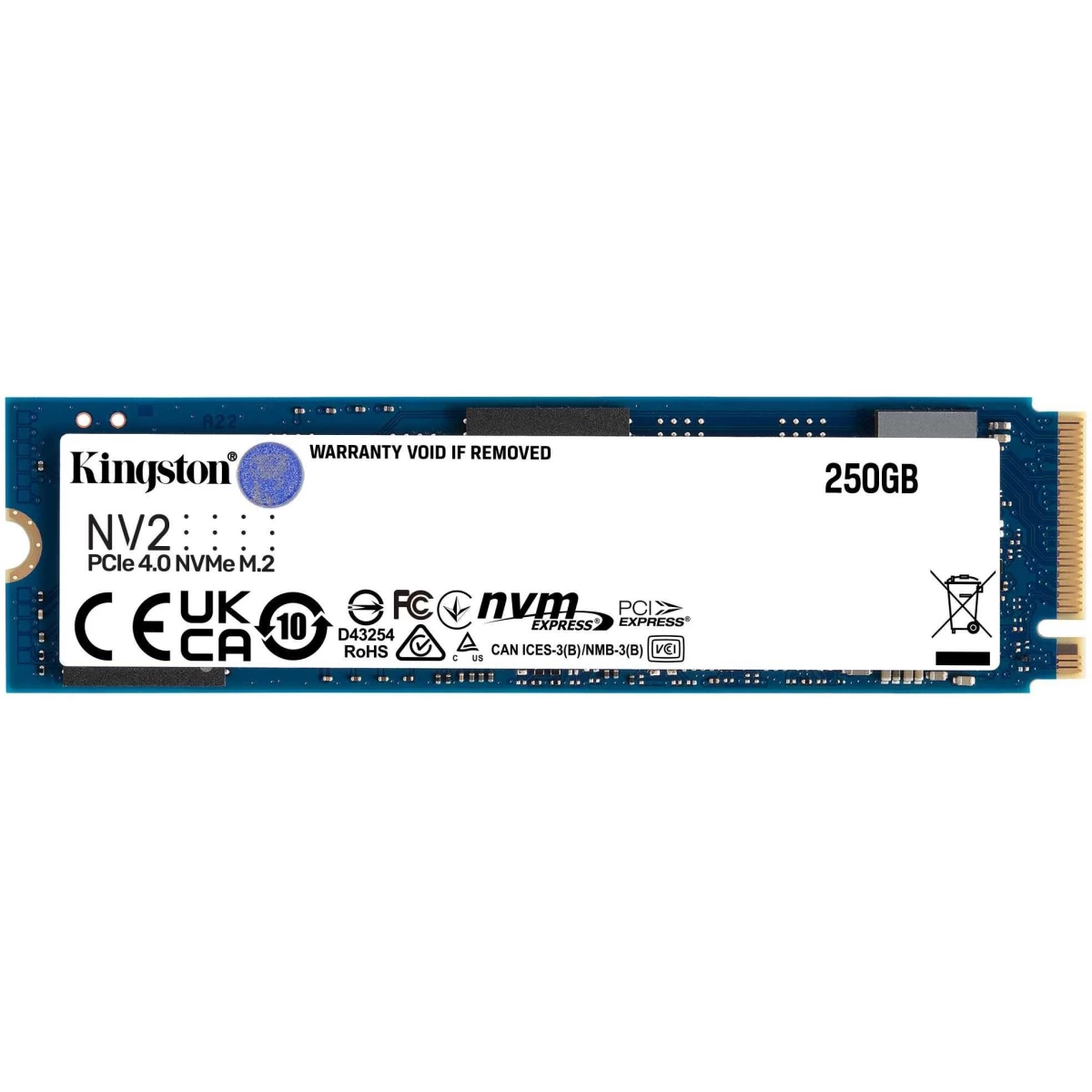 Kingston SSD M.2 250GB NV2 NVMe PCIe 4.0