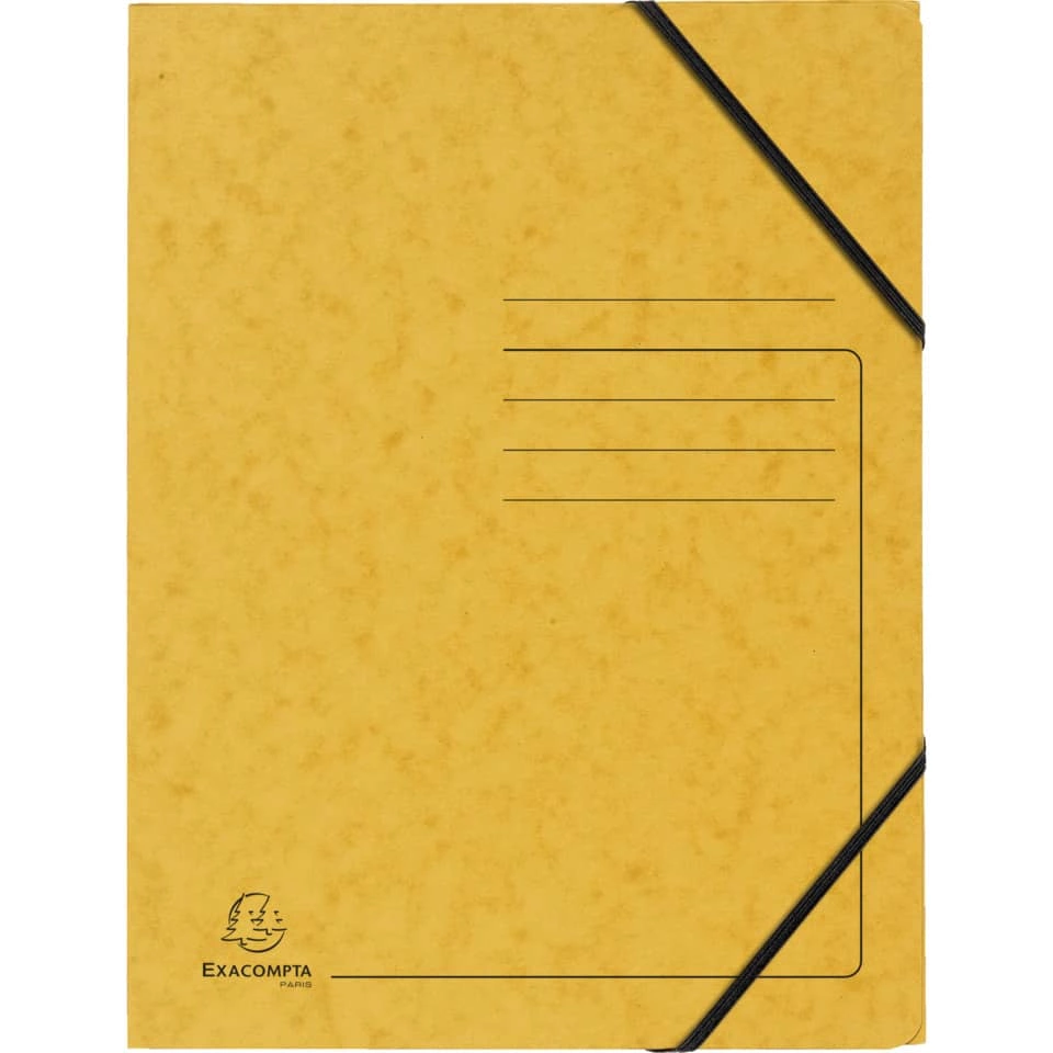 Eckspanner A4 Colorspan gelb Karton 355 g/qm
