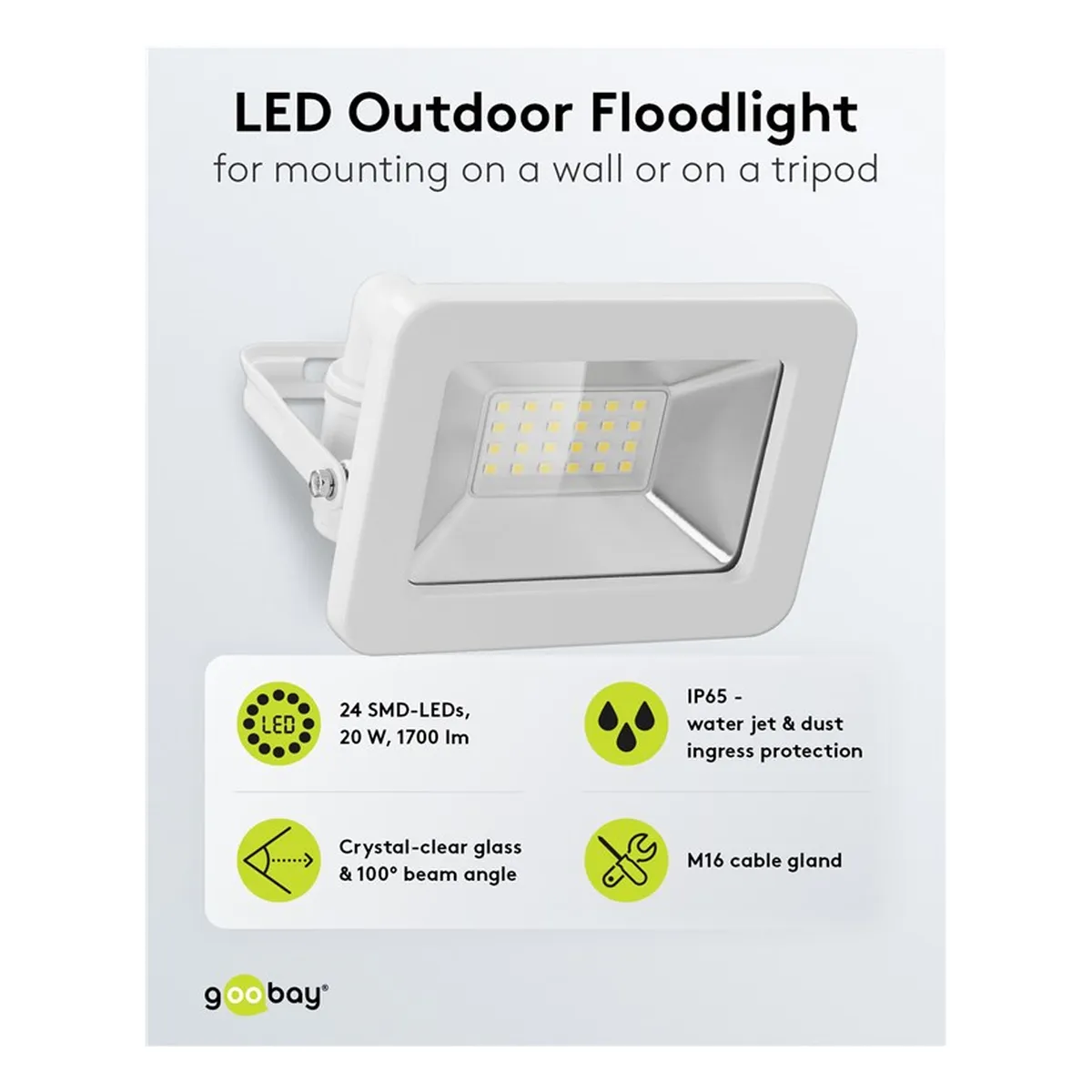 Goobay LED-Außenstrahler, 20 W