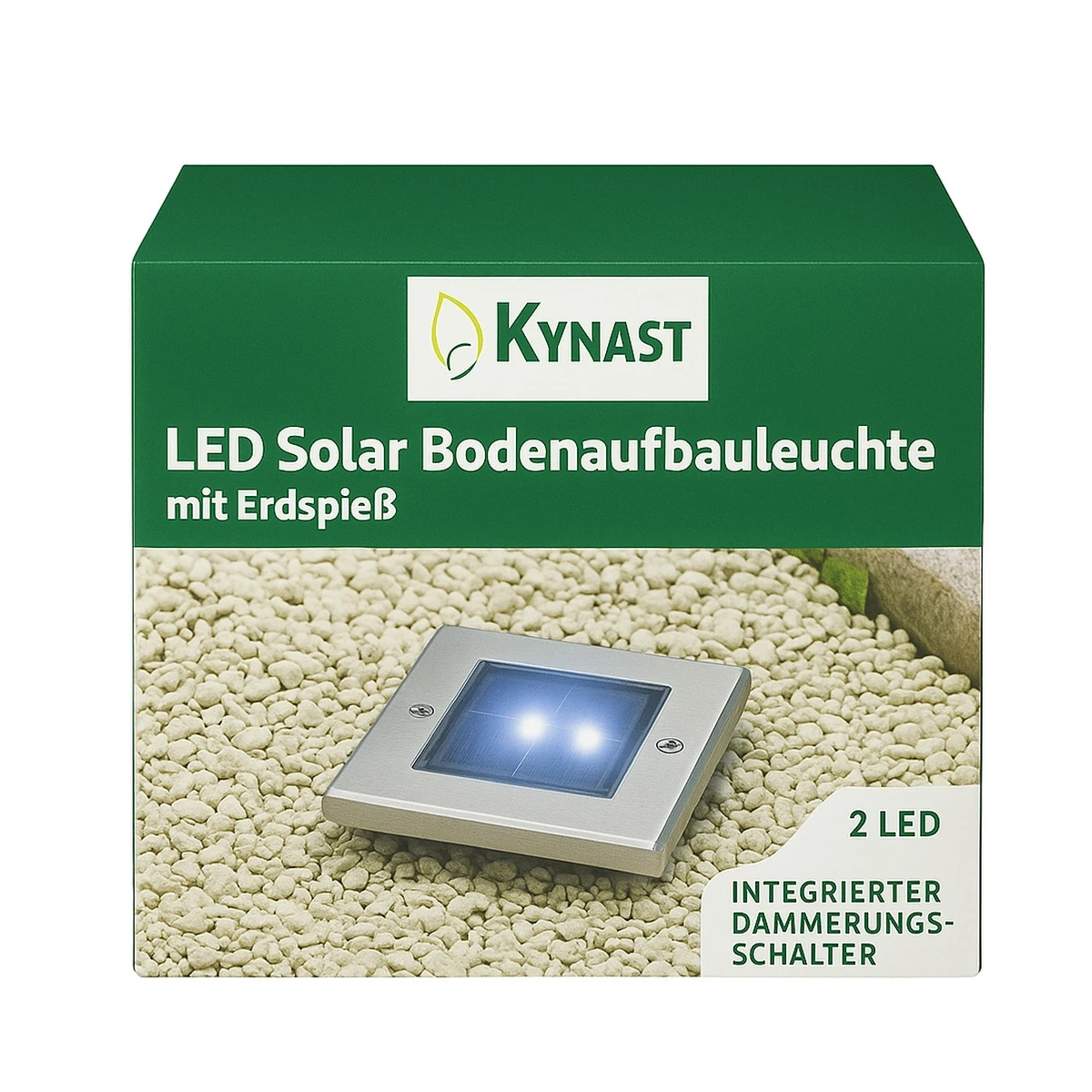 Kynast Solar Bodenleuchte mit Erdpsieß, eckig