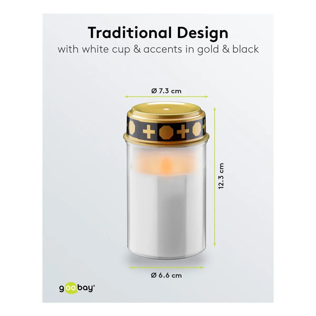 Goobay LED-Grablicht mit Timer, weiß