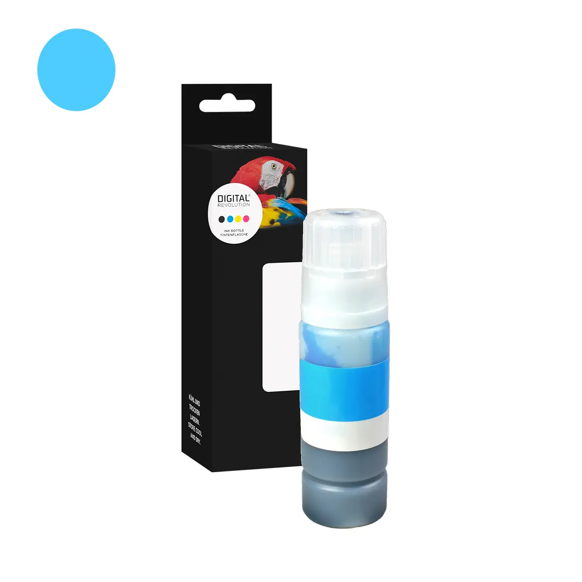 HP 31 - alternative Tinte 'cyan' 70 ml | 8.000 Seiten - Digital Revolution