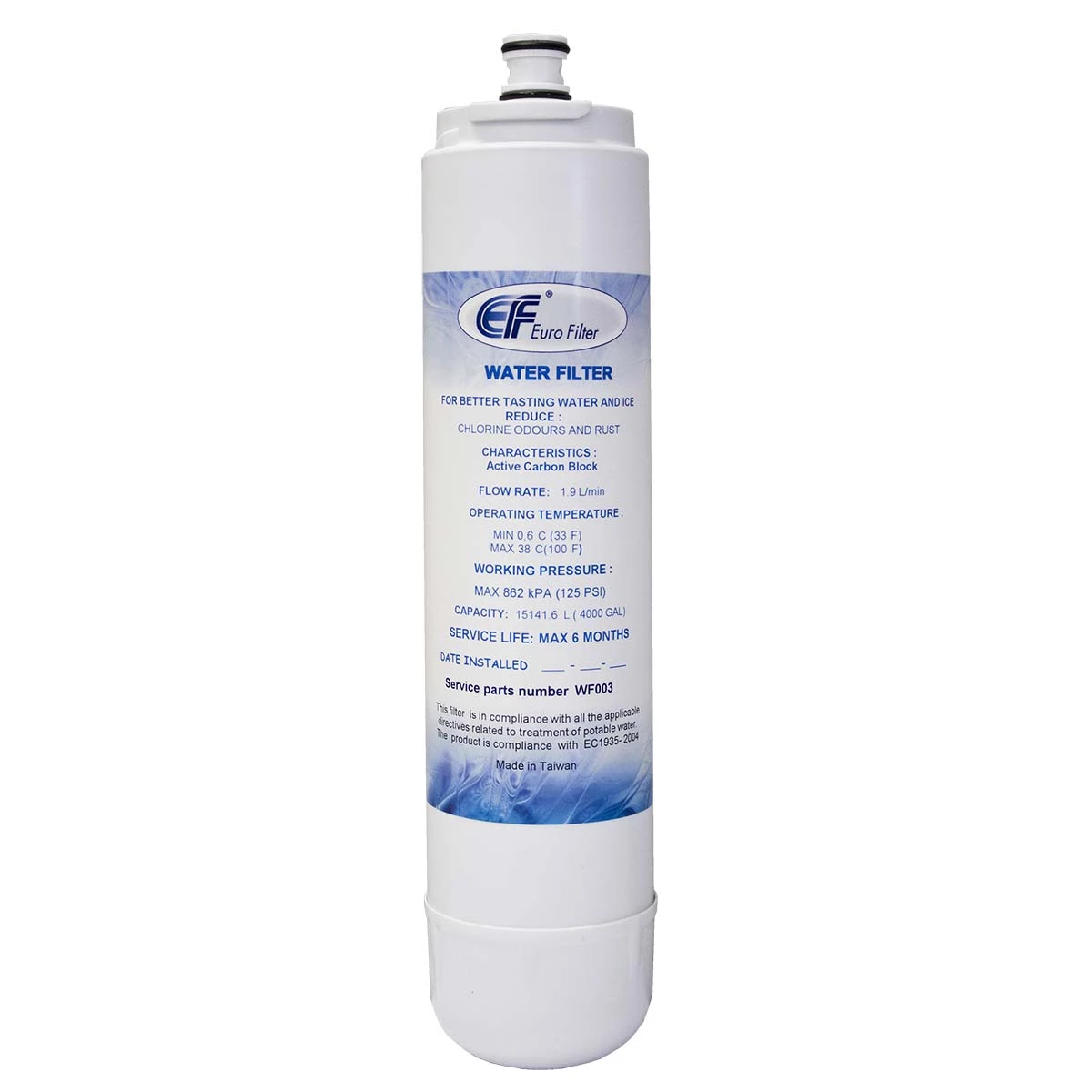 Euro Filter Wasserfilterpatrone für Kühlschrank