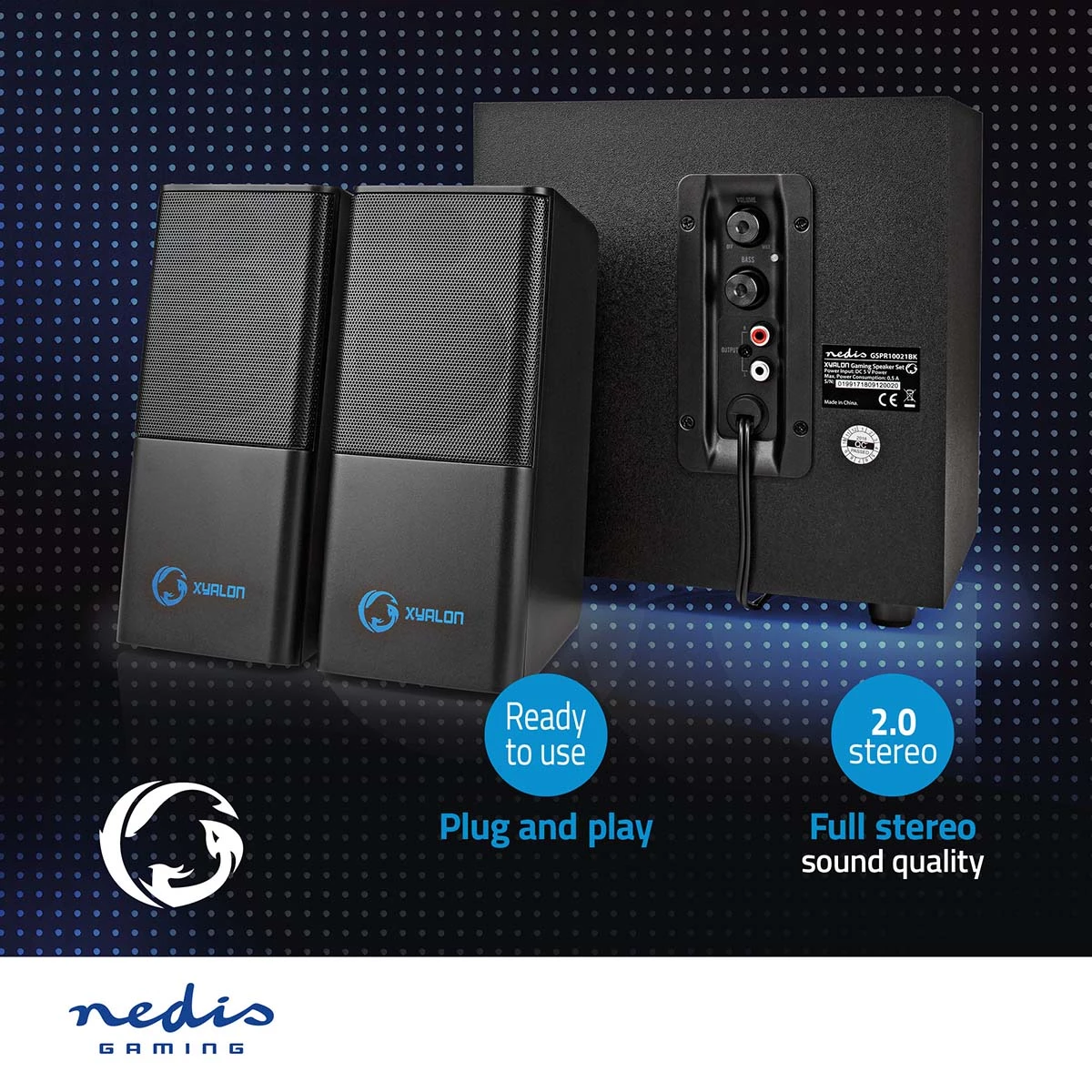 Nedis Gaming-Lautsprecher Nedis Gaming-Lautsprecher