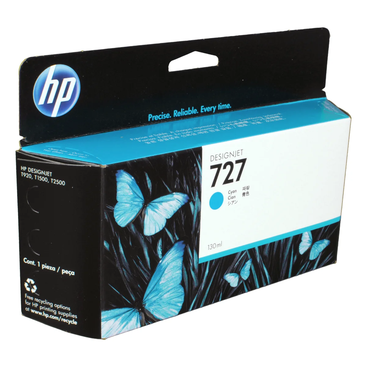 HP 727 Druckerpatrone cyan 130 ml (B3P19A)