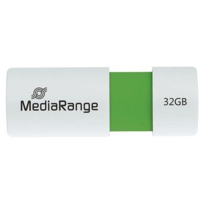 MediaRange USB-Speicherstick grün 32GB | mit Schiebemechanismus