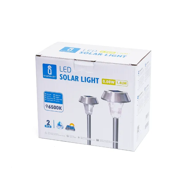 Aigostar LED Solar Außenleuchte, 2er Set