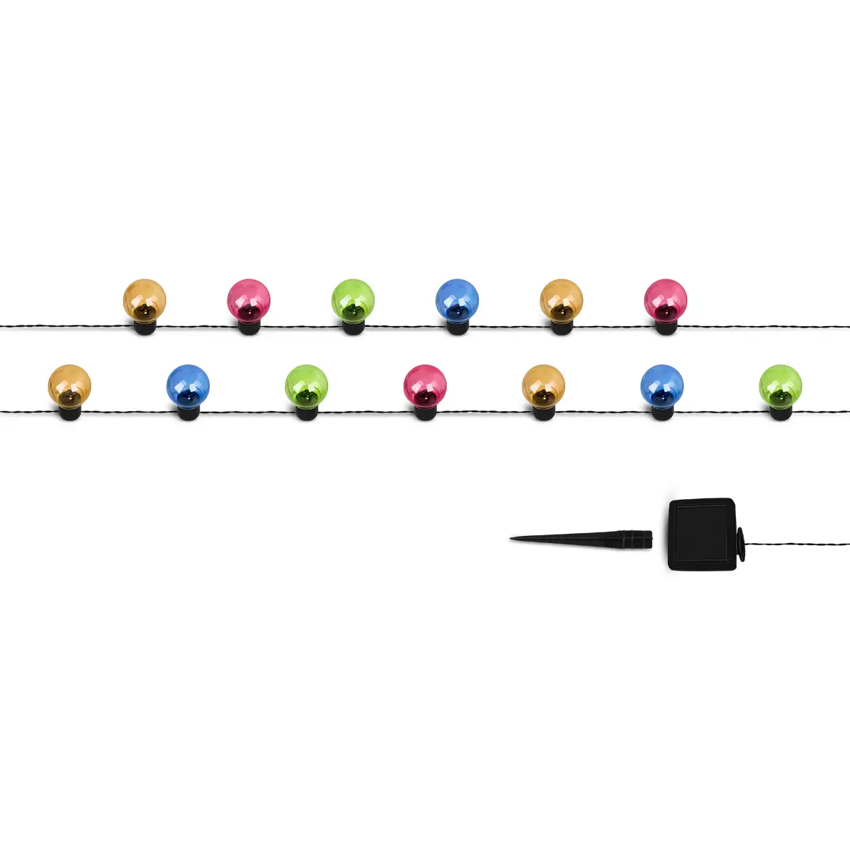 Aigostar LED Solar Lichterkette, RGB