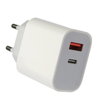Netzteil Fort22 Type-C PD + USB-A FC3 20W weiß