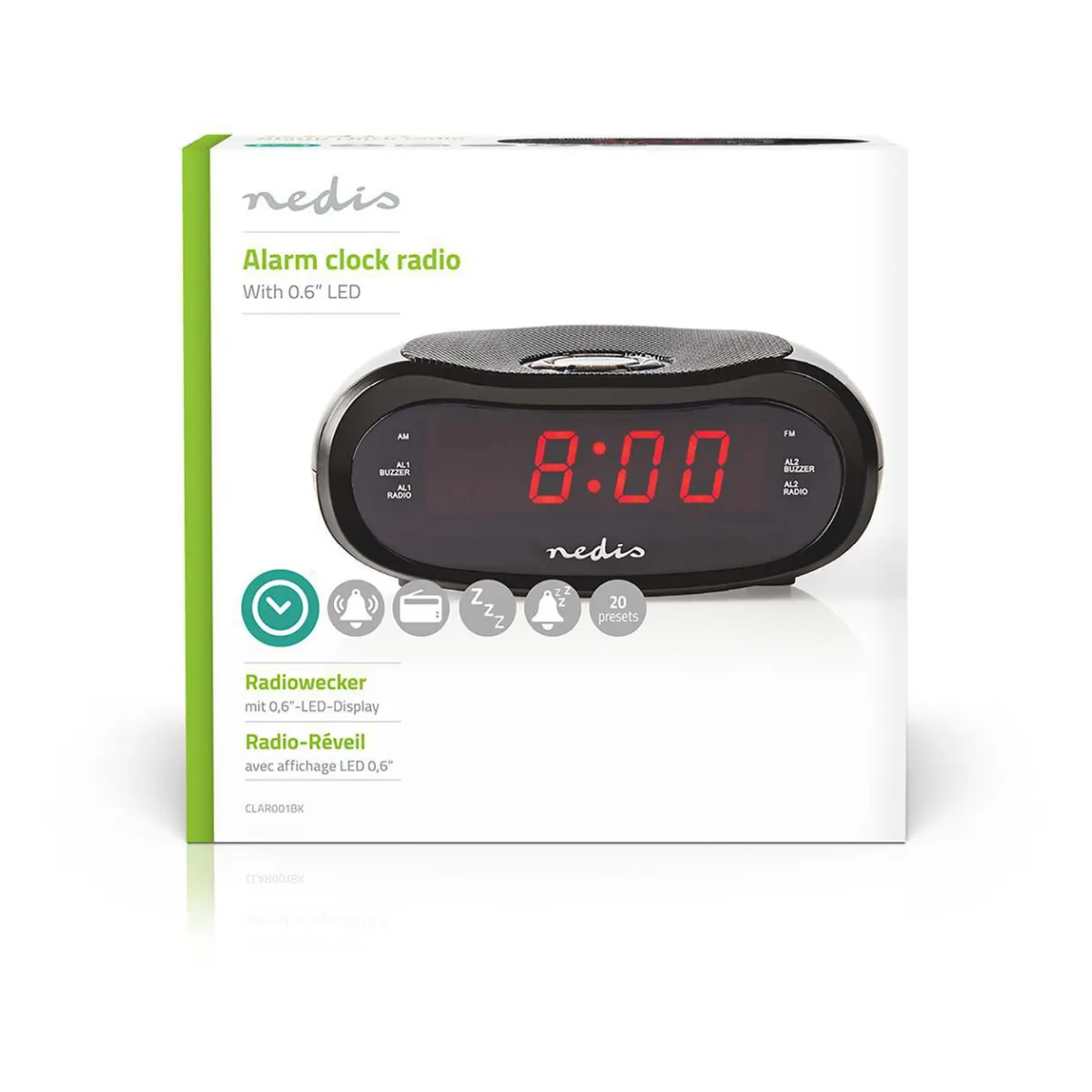 Nedis Digital-Wecker-Radio