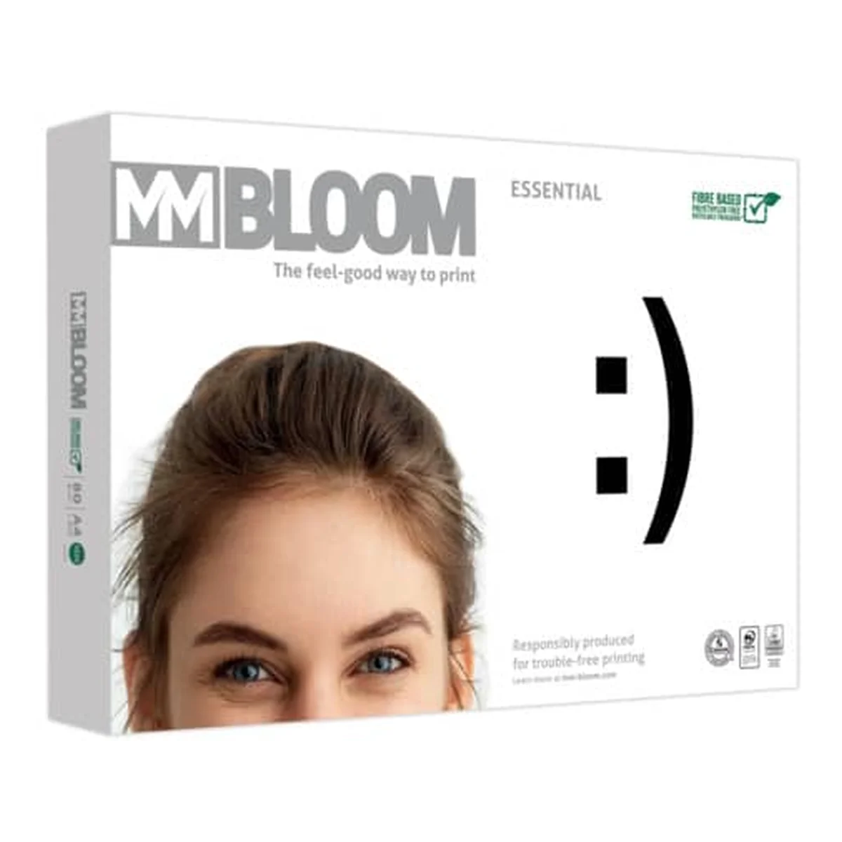 MM Bloom Multifunktionspapier Essential, A4, 80 g/qm, weiß, Karton à 2.500 Blatt