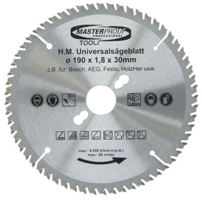 Multi Sägeblatt 190x30,0mm 60 Zähne