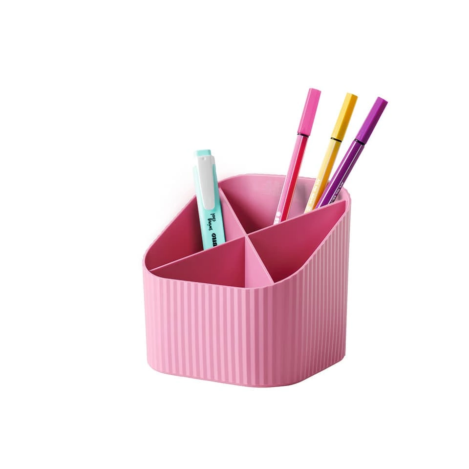 HAN Schreibköcher Re-X-LOOP - 4 Fächer, rosa