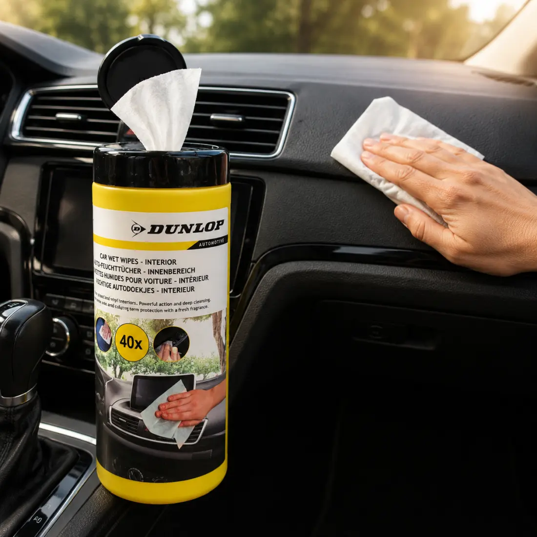 DUNLOP - Innenreinigungstücher 40 Stück