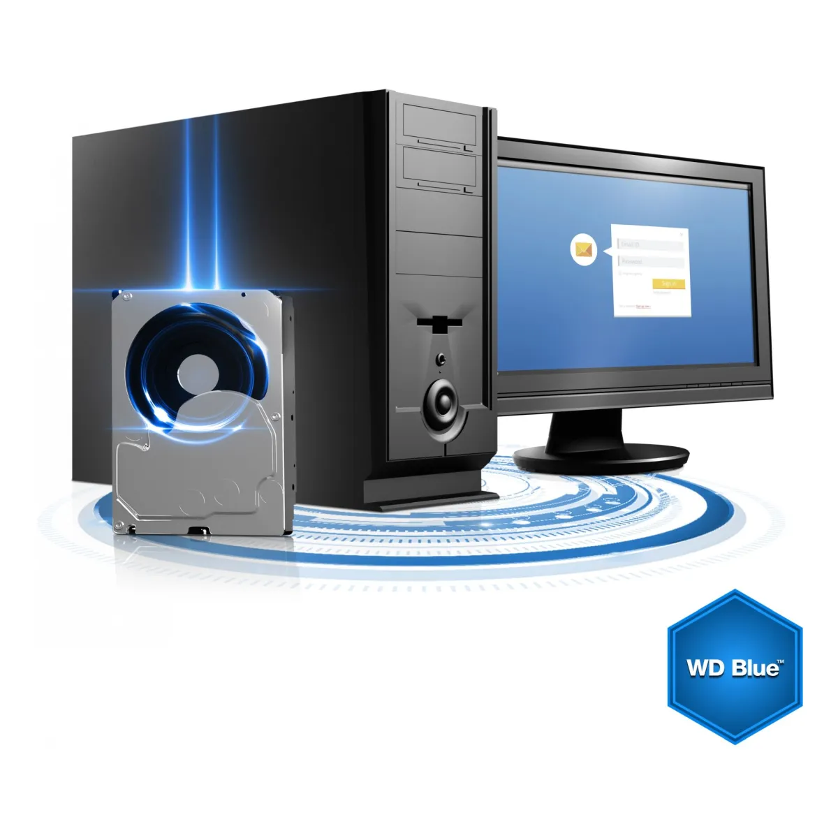 Western Digital Blue 3.5 Zoll 1000 GB Serial ATA III