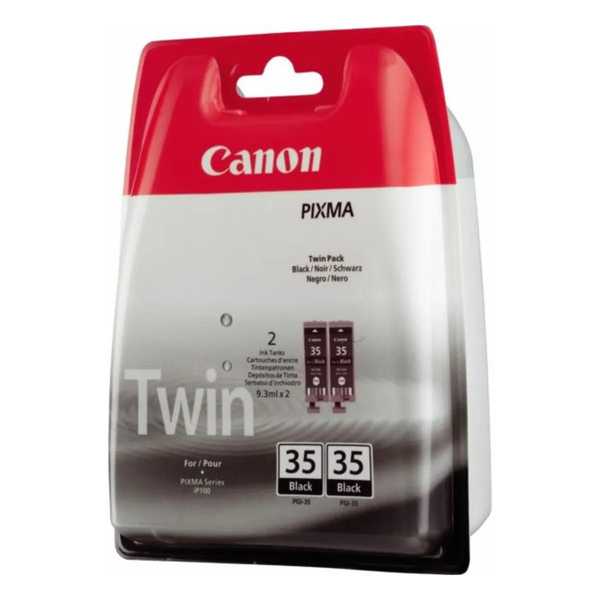 Canon Druckerpatronen 2x 'PGI-35 BK' schwarz 18,6 ml | 382 Seiten