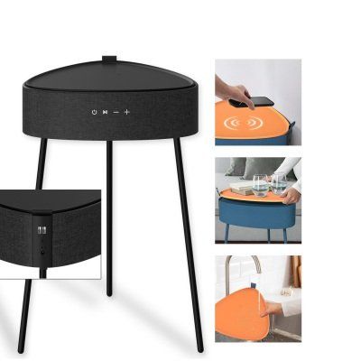 Drahtloser Lautsprecher Mesu im Tisch Design schwarz