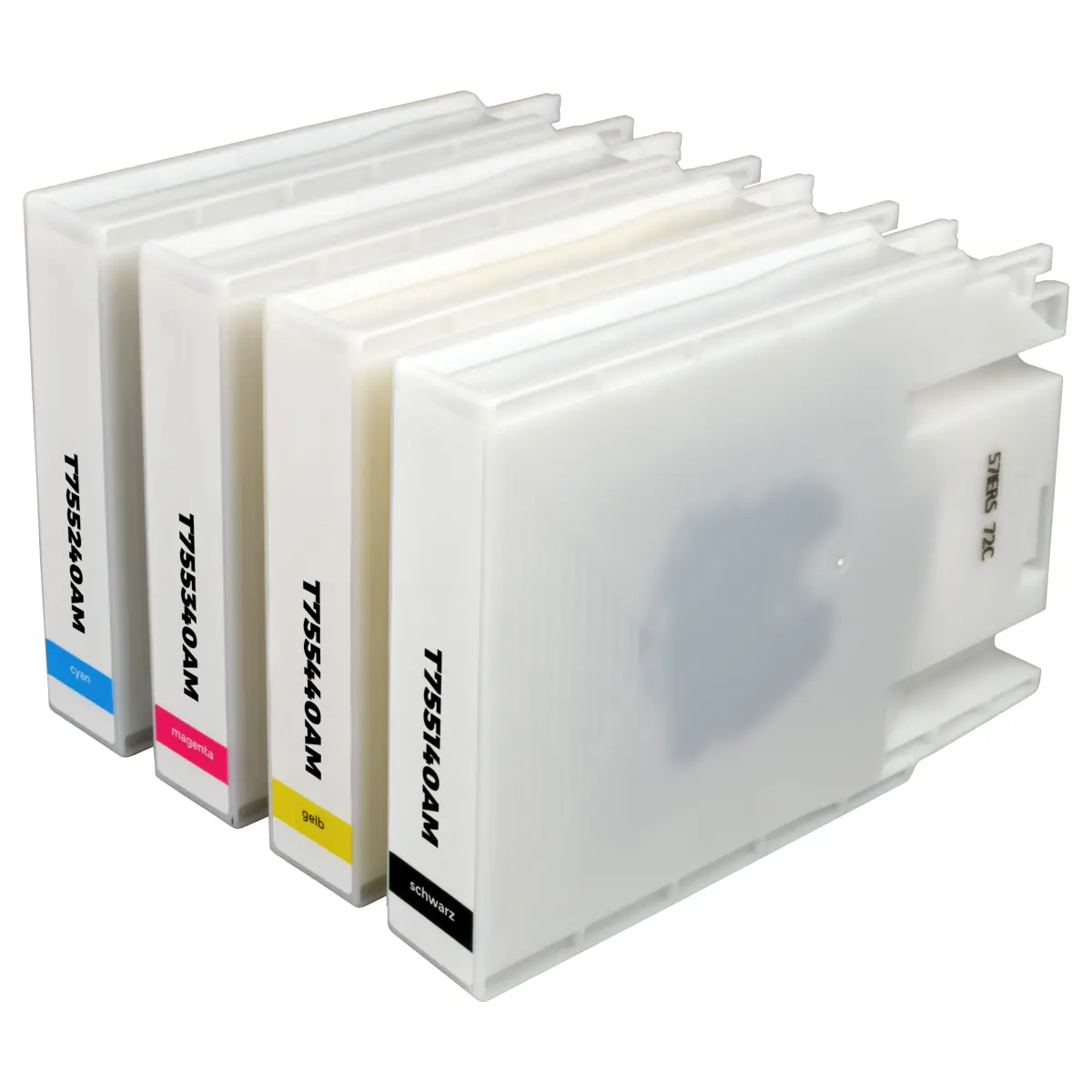 Epson T7551-554 - alternative Patronen MultiPack schwarz cyan magenta gelb 1x 127 ml | 10.000 Seiten (BK), 3x 70 ml | 7.200 Seiten (CMY) - Digital Revolution