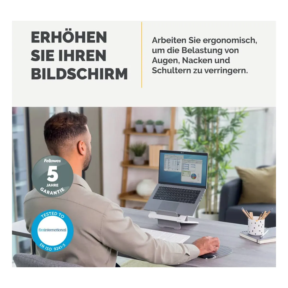 Fellowes® Breyta™ Notebookständer - weiß Fellowes® Breyta™ Notebookständer - weiß