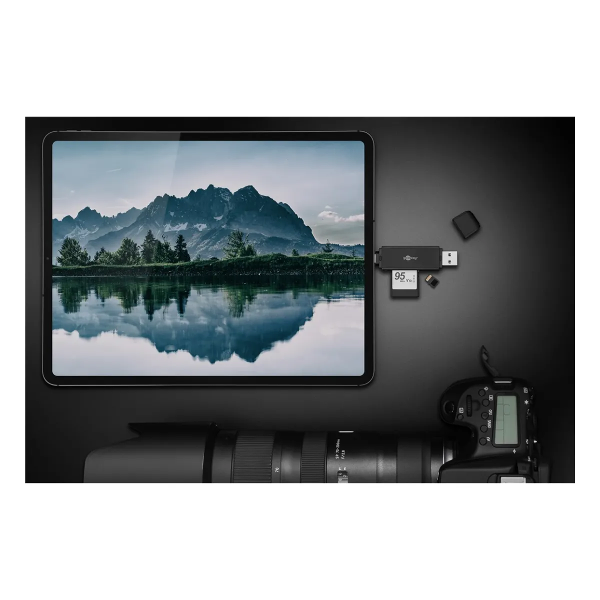 Goobay USB 3.0 - USB-C™ 2-in-1 Kartenlesegerät