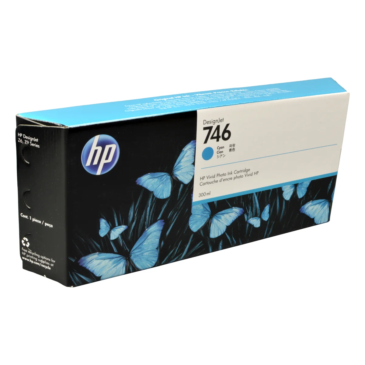 HP Tinte P2V80A  746  cyan