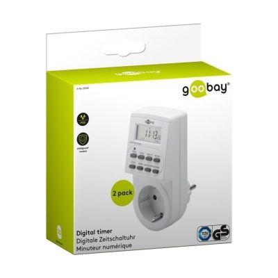 Goobay 2er-Set: Digitale Zeitschaltuhr