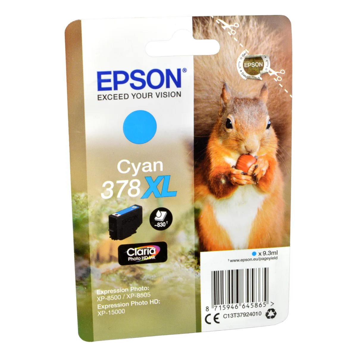 Epson Tinte C13T37924010  Cyan 378XL  cyan