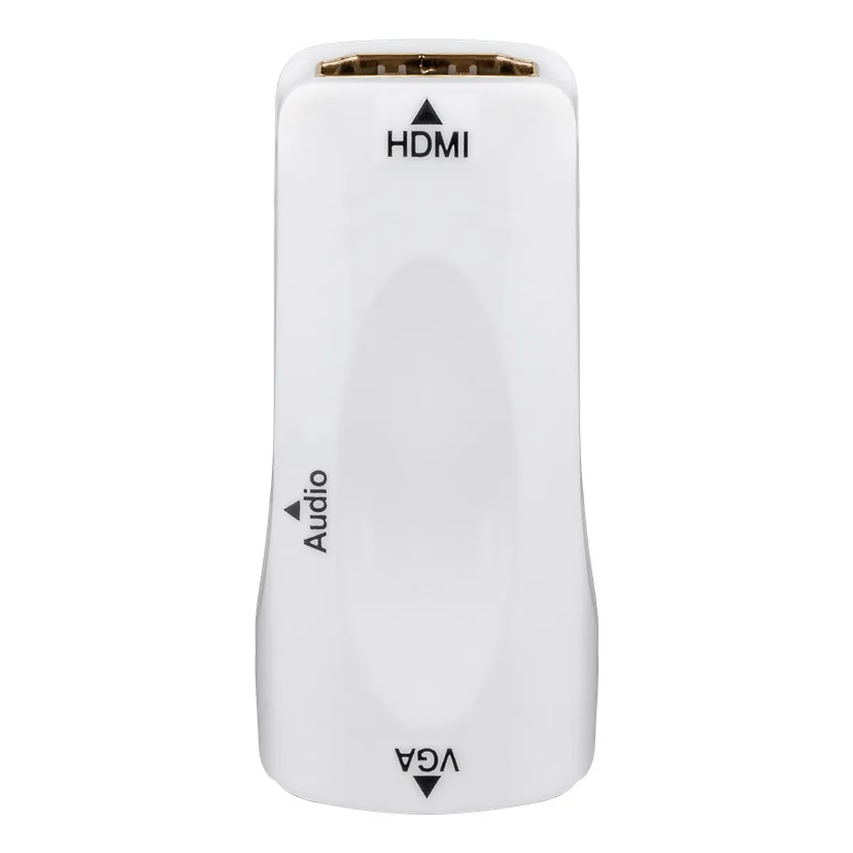 Goobay Kompakter HDMI™/VGA Adapter inkl. Audio, vergoldet