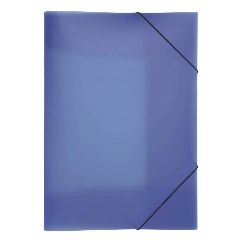 Pagna Gummizugmappe Lucy Basic - A3, blau, PP, 3 Einschlagklappen