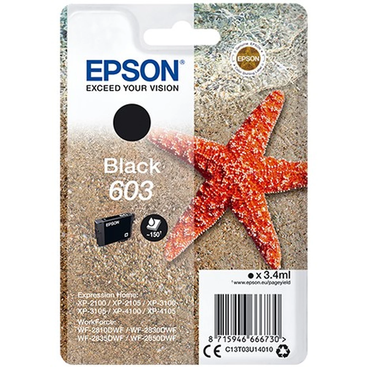 Epson Druckerpatrone '603' schwarz 3,4 ml
