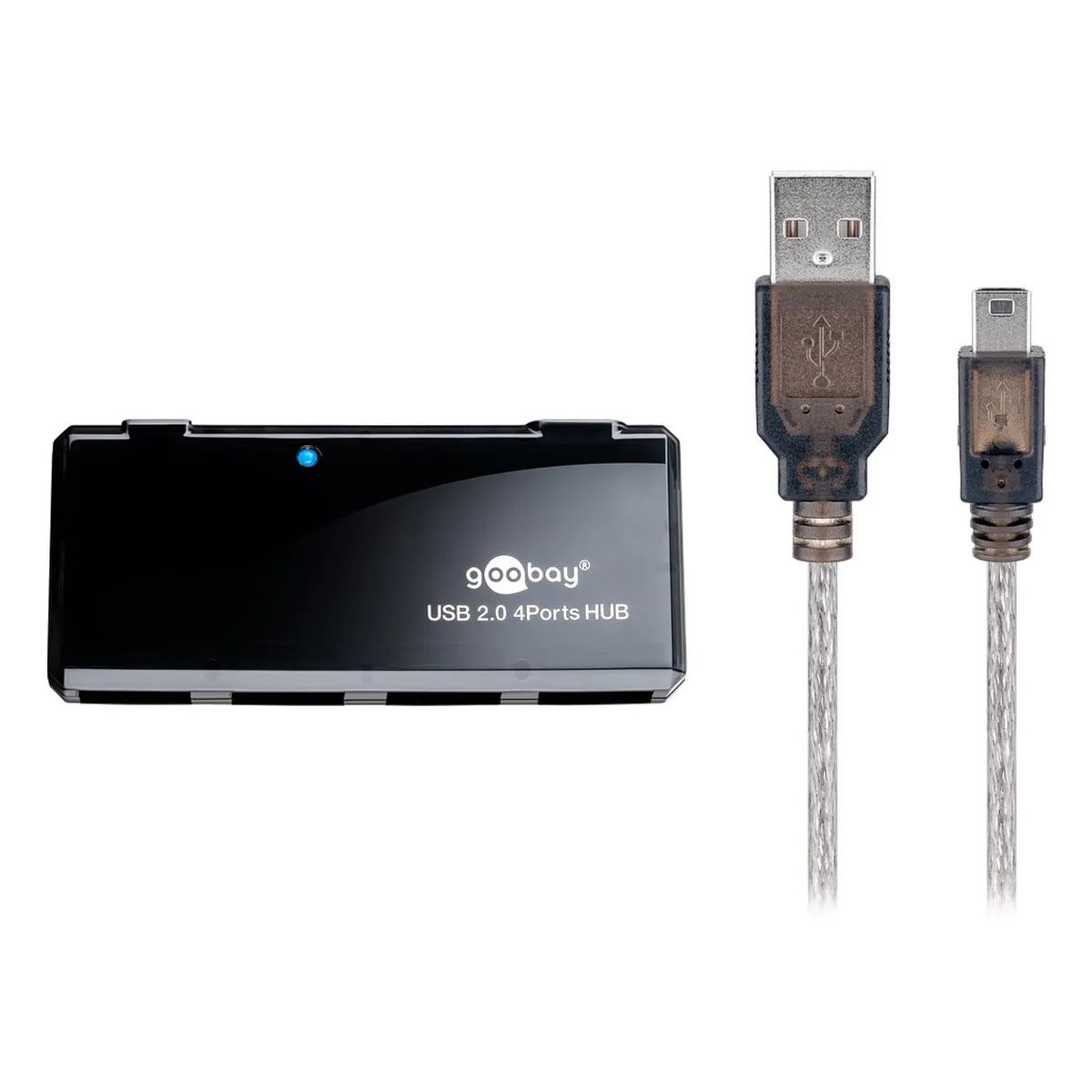 Goobay 4-fach USB 2.0 Hi-Speed HUB/Verteiler