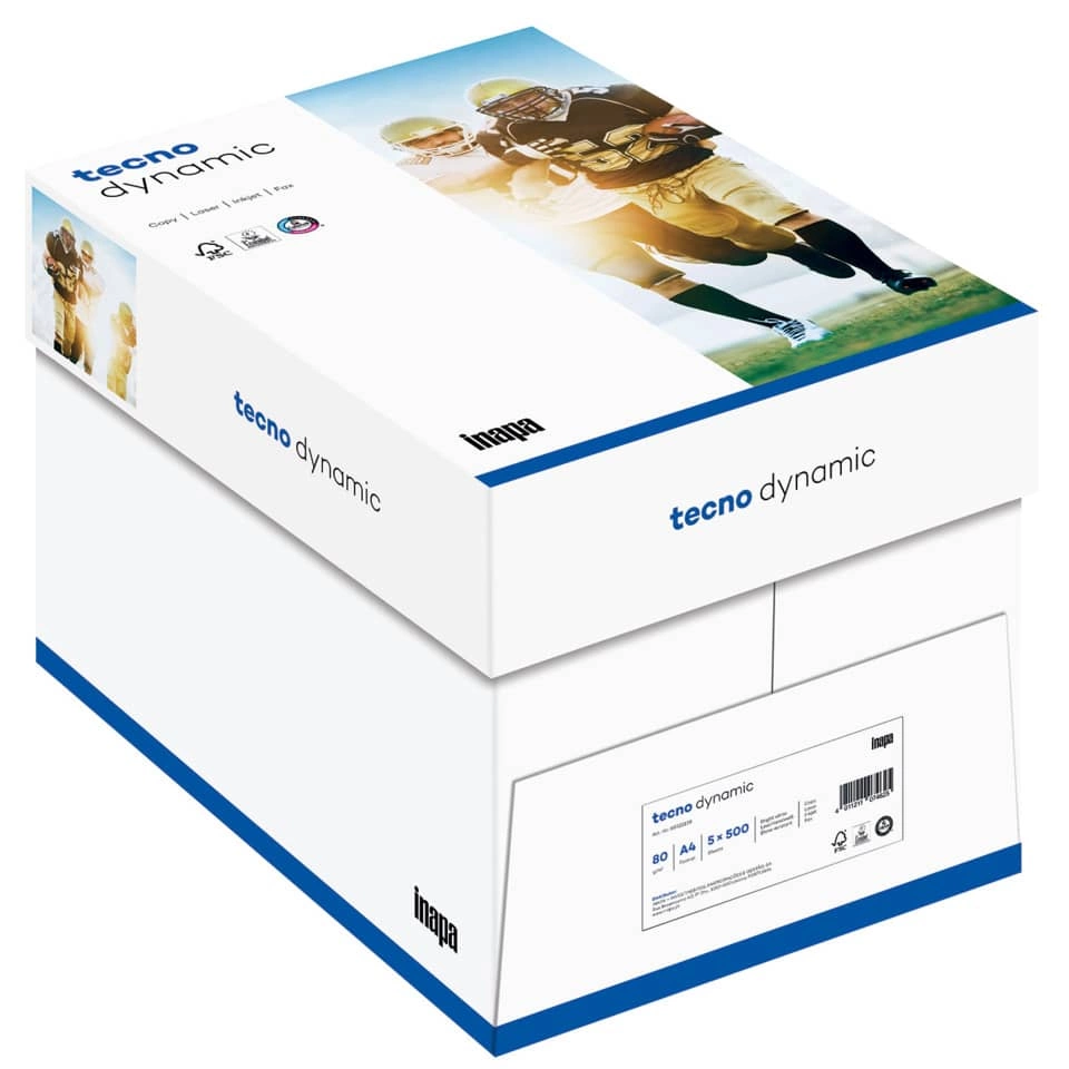 Kopierpapier tecno® dynamic - A4, 80 g/qm, weiß, 500 Blatt