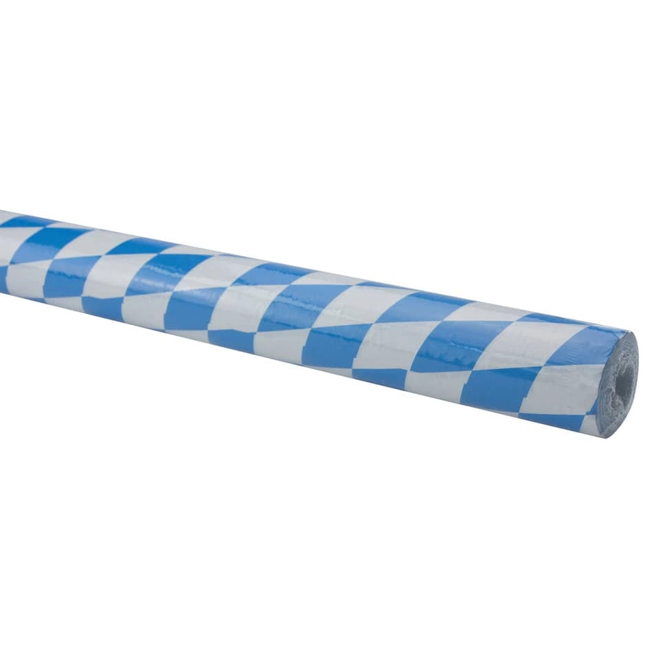 Tischtuchpapier-Rolle - Damast, 1,00 m x 10 m, Raute, blau-weiß