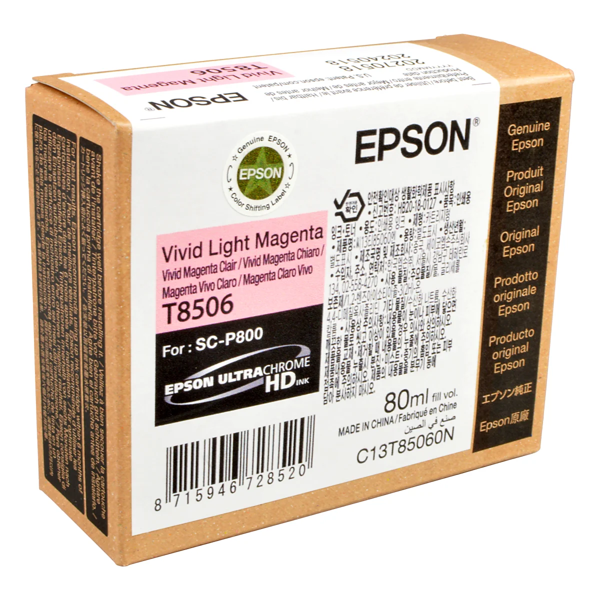 Epson Tinte C13T85060N T8506 vivid light magenta