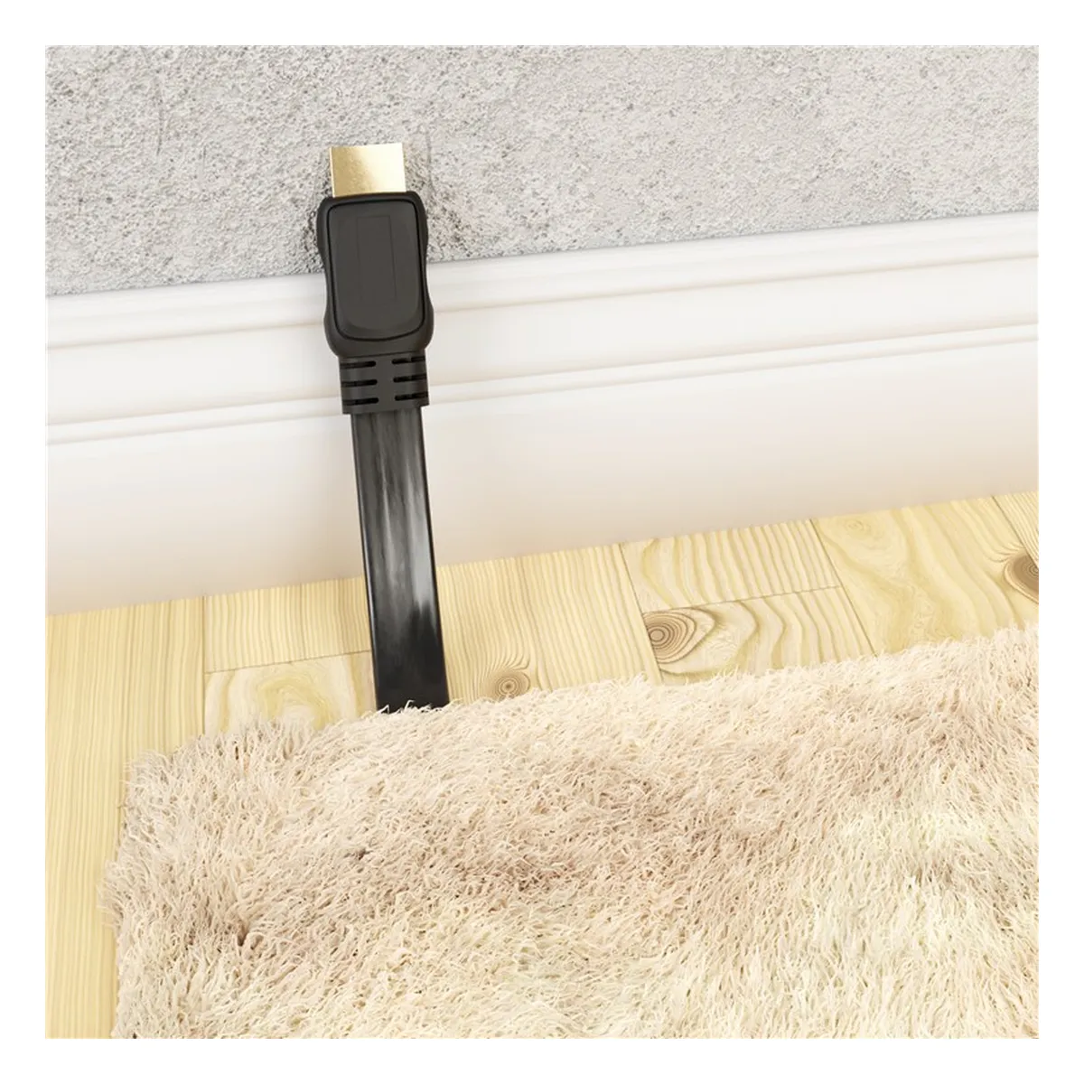 Goobay HDMI HighSpeed mit Ethernet 'flach', 3,0 m