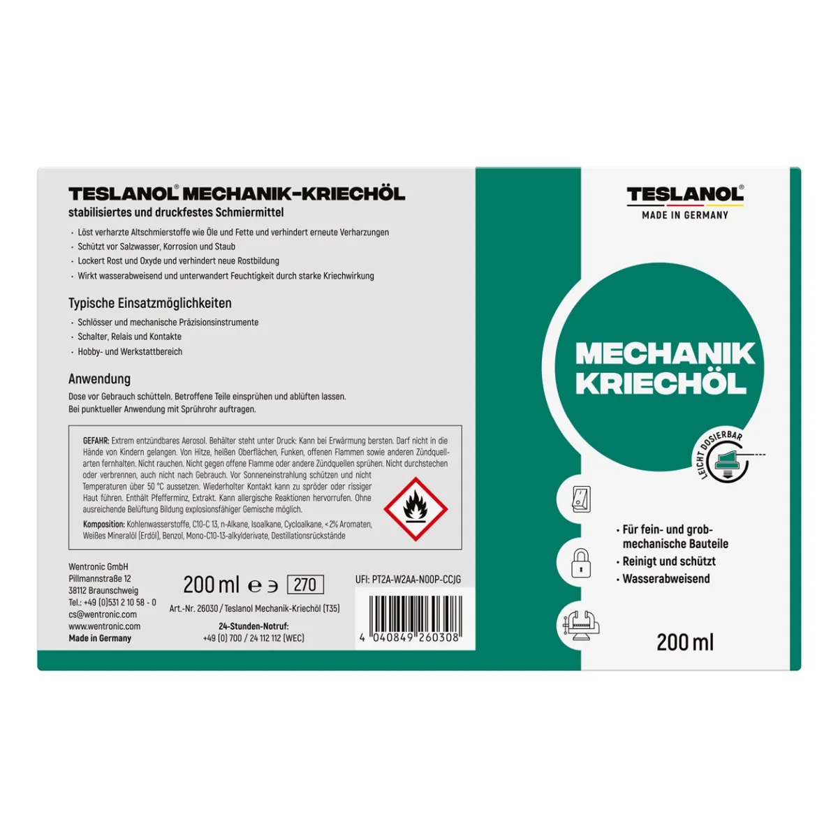 Teslanol Mechanik-Kriechöl (t35)