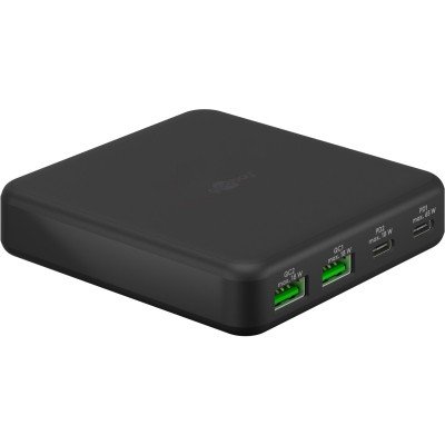 Goobay Multiport 4-fach Tischladegerät (65 W) schwarz